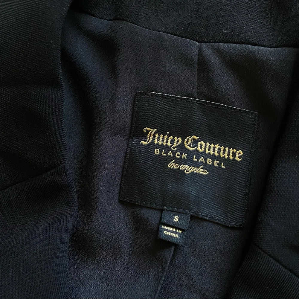 SOLD Juicy Couture Black Label embroidered blazer jacket floral elegant size S - Picture 2 of 11
